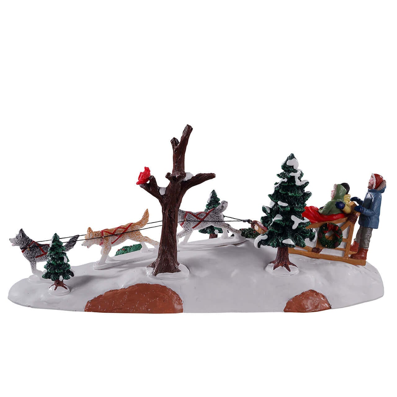 lemax-dog-sledding-afternoon-figurine-tra-neau-huskies-vail-village image 4