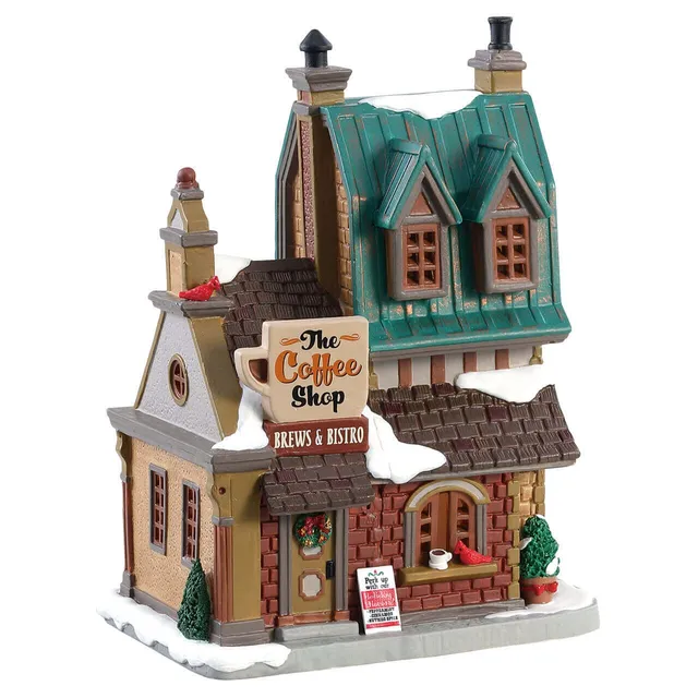 lemax-the-coffee-shop-caf-miniature-village-de-no-l image 1