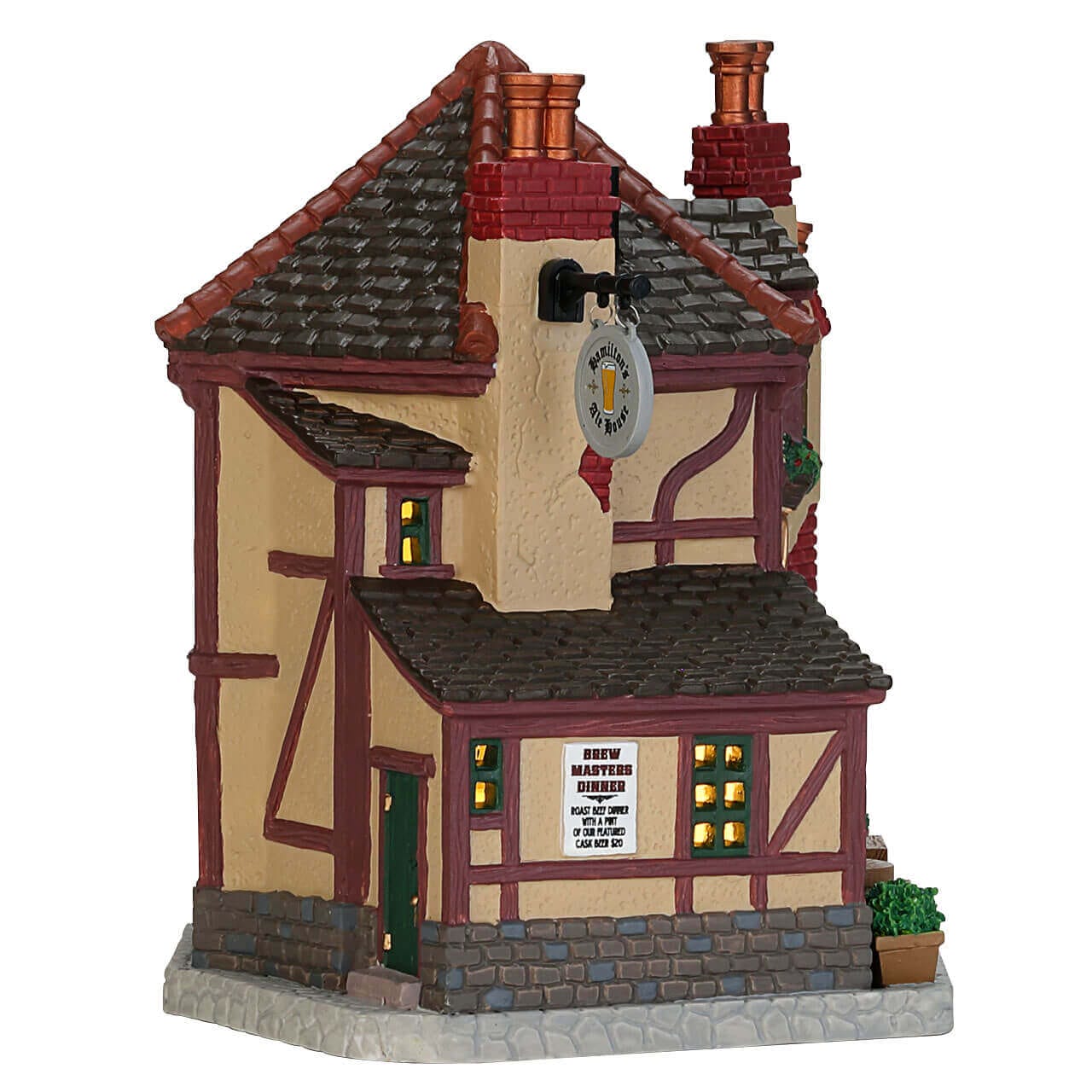 lemax-hamilton-s-ale-house-maison-pub-anglais-illumin image 3