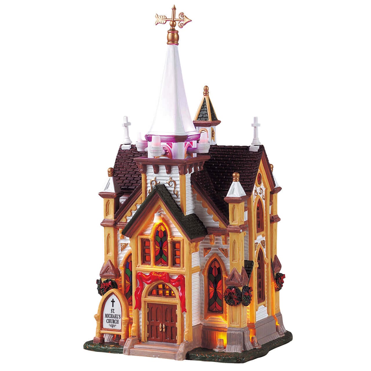 lemax-st-michael-s-church-glise-miniature-de-collection image 1