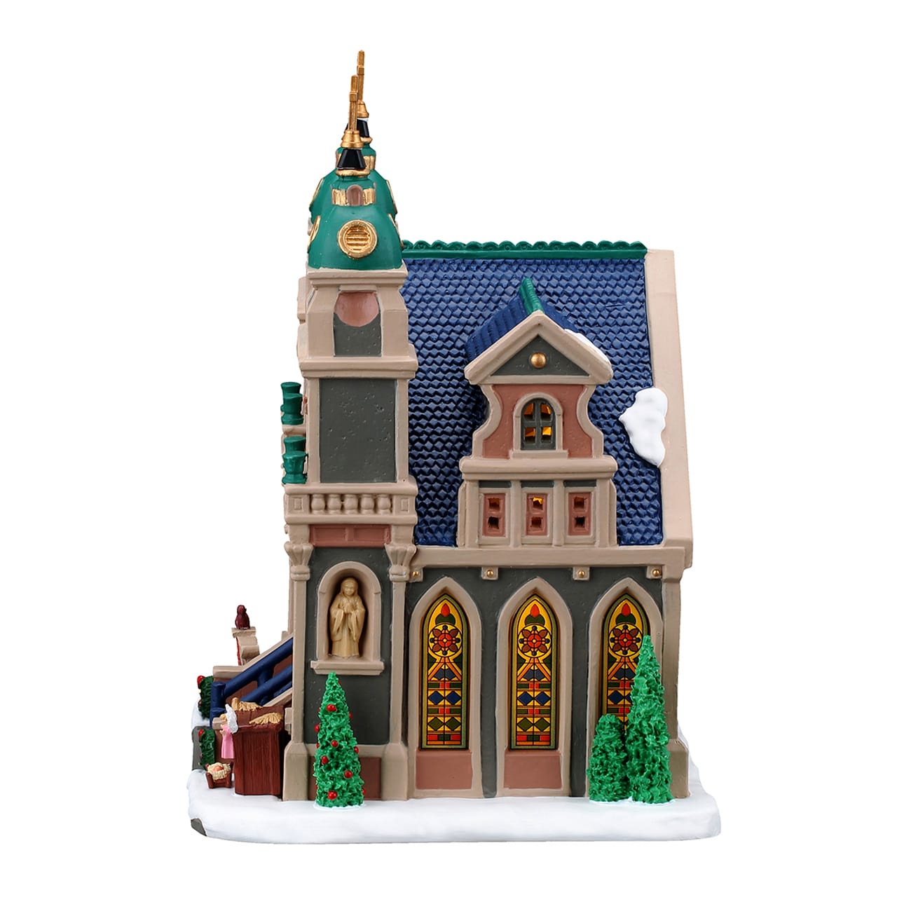 lemax-st-stanislaus-cathedral-cath-drale-miniature-lumineuse-caddington image 2