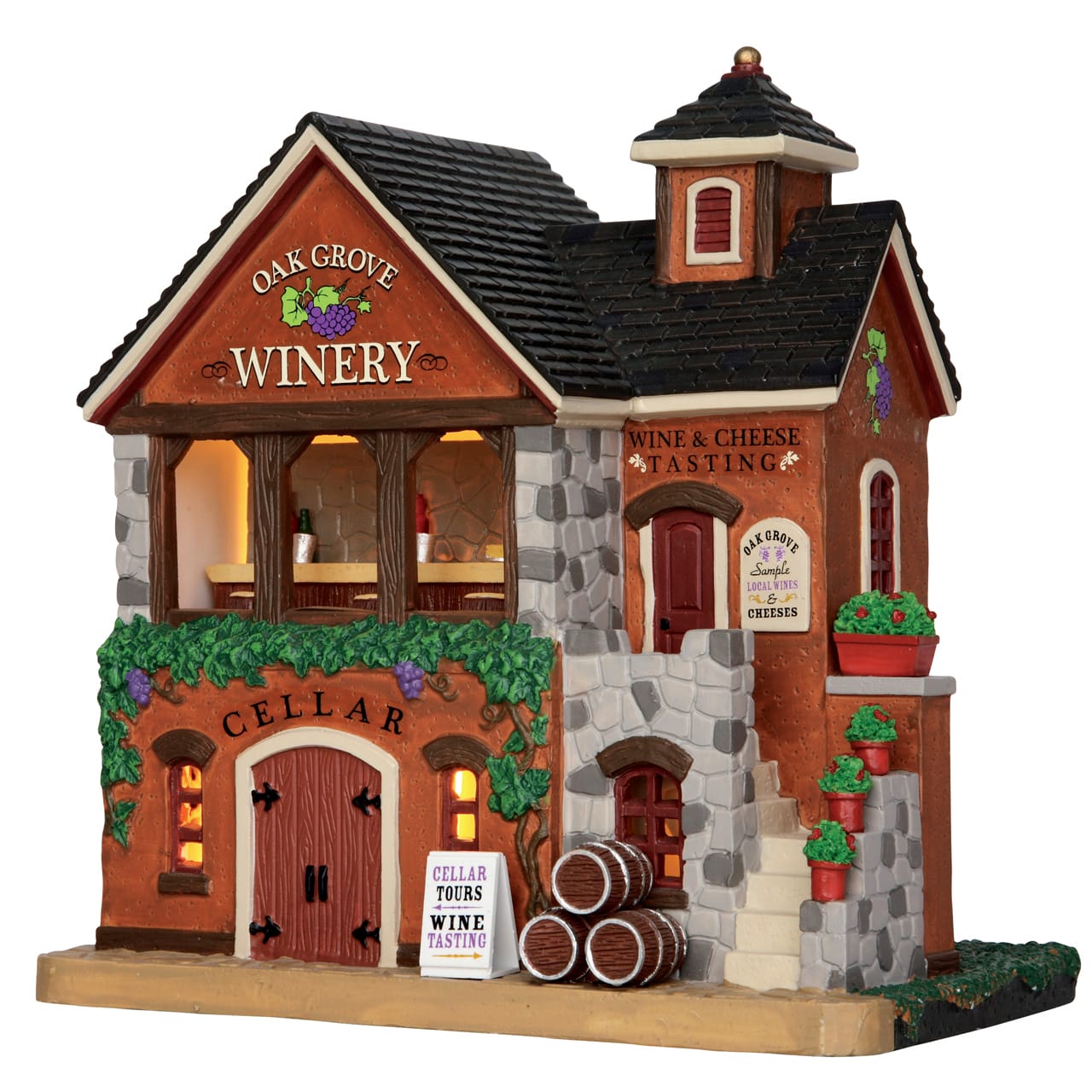 lemax-oak-grove-winery-b-timent-miniature-vignoble-illumin image 1