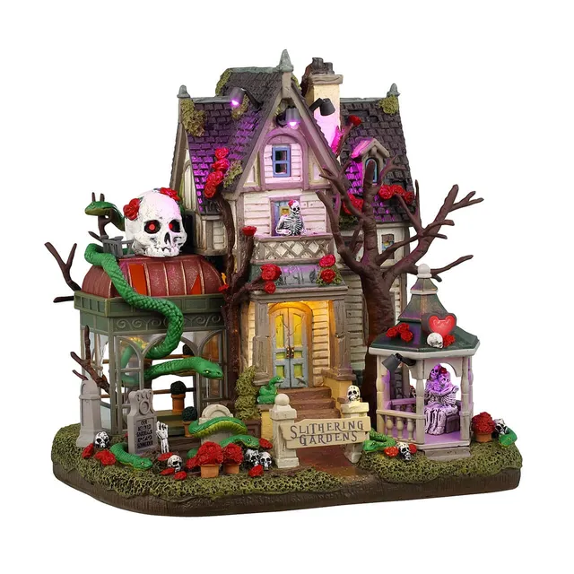 lemax-slithering-gardens-jardin-miniature-artisanal-spooky-town image 1