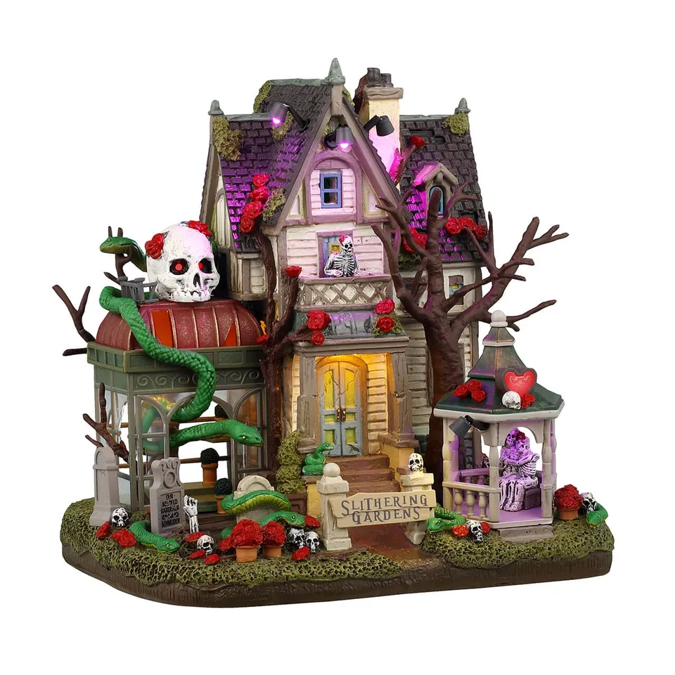 lemax-slithering-gardens-jardin-miniature-artisanal-spooky-town image 1