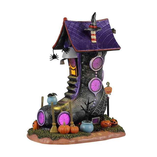 lemax-spooky-town-manoir-toile-d-araign-e-maison-hant-e image 1