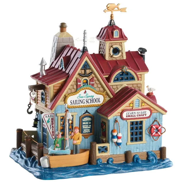 lemax-sea-spray-sailing-school-b-timent-miniature-de-collection image 1