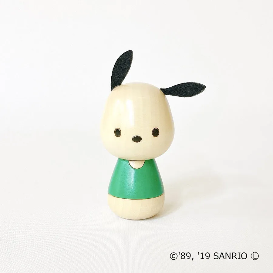 usaburo-kokeshi-pochacco-sanrio-figurine-yura-koro-8-5-cm image 1