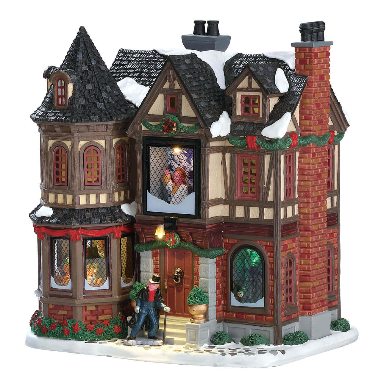 lemax-scrooge-s-manor-manoir-anim-son-et-lumi-re image 1