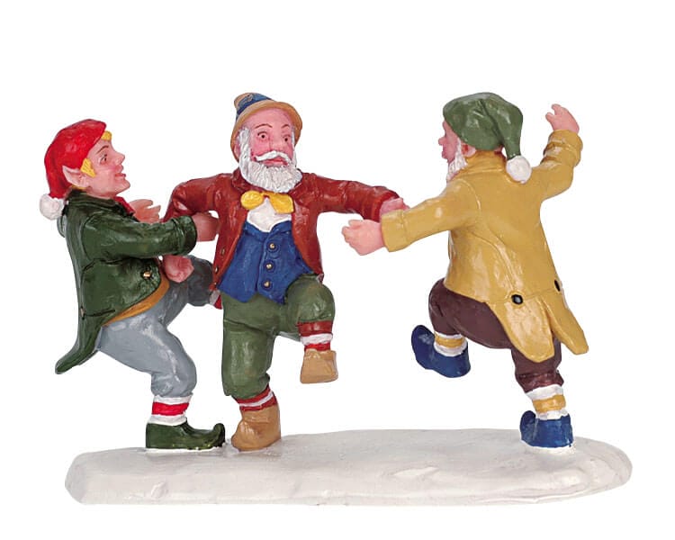 lemax-dancing-elves-figurine-miniature-collection image 1