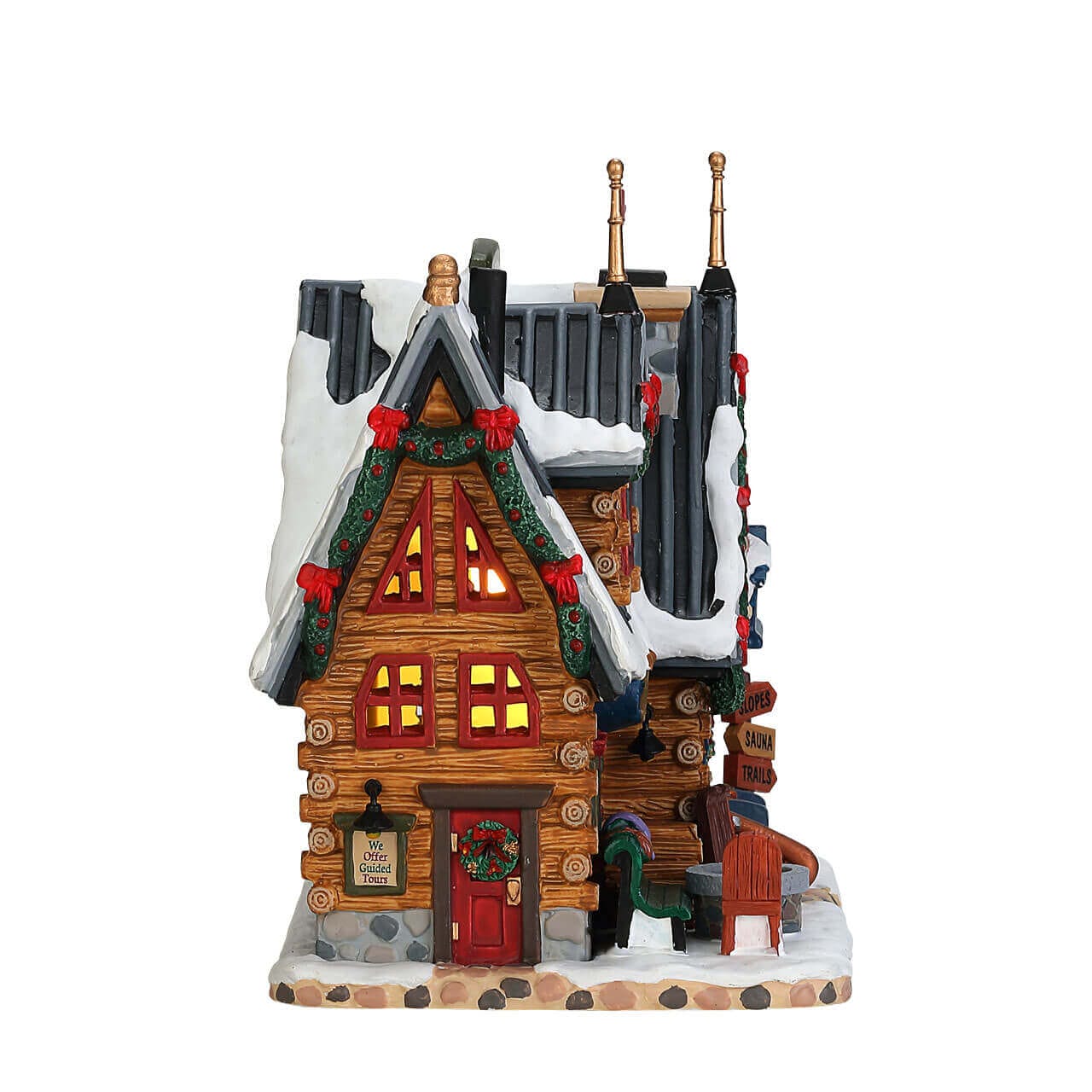lemax-apres-ski-lodge-b-timent-miniature-lumineux-vail-village image 3