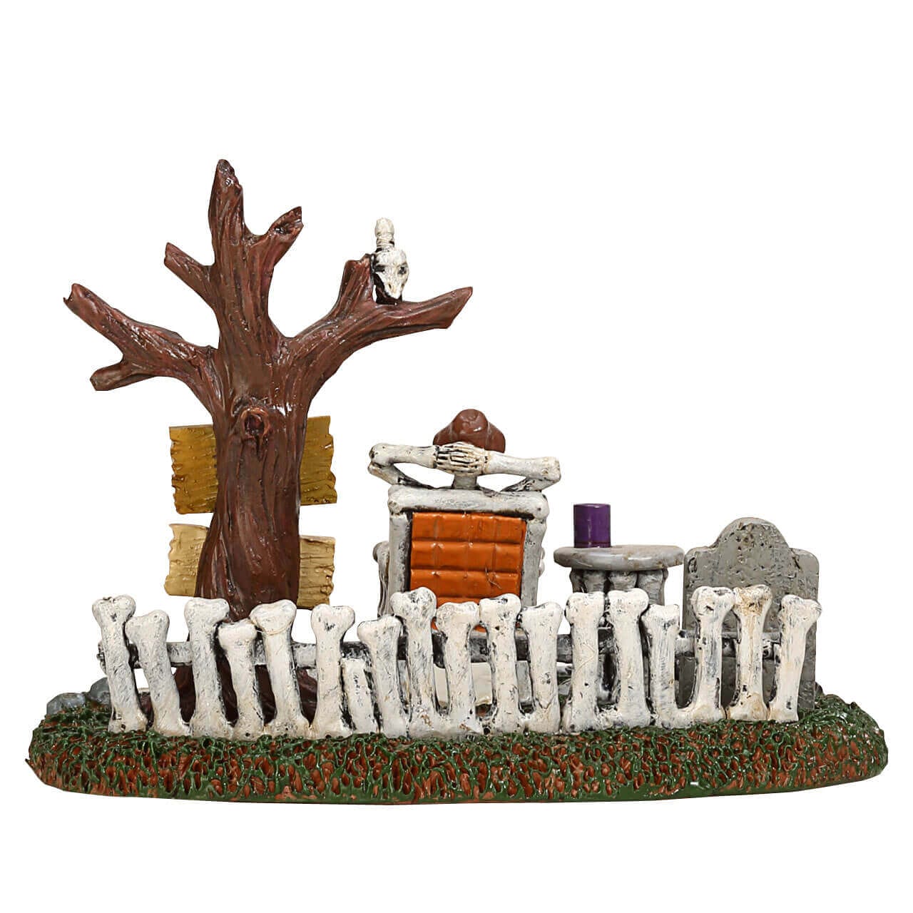 lemax-welcome-to-the-boneyard-d-cor-miniature-spooky-town image 4