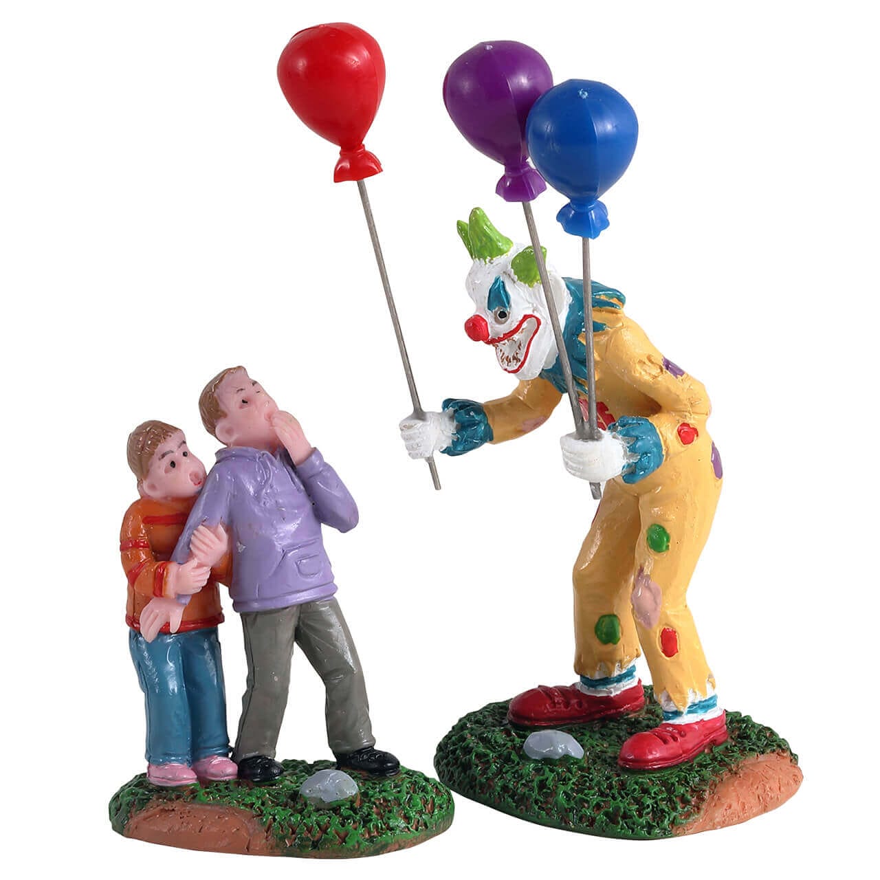 lemax-creepy-balloon-seller-set-2-figurines-spooky-town-halloween image 1