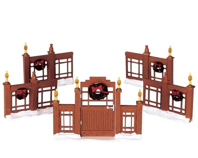 lemax-craftsman-fence-cl-ture-miniature-pour-village image 1