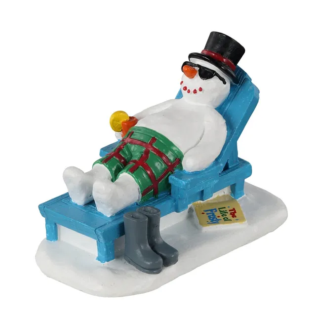 lemax-relaxing-snowman-figurine-bonhomme-de-neige-la-plage image 1