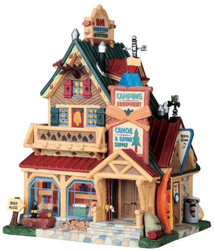 lemax-big-mountain-outfitters-maison-miniature-de-village-de-collection image 1