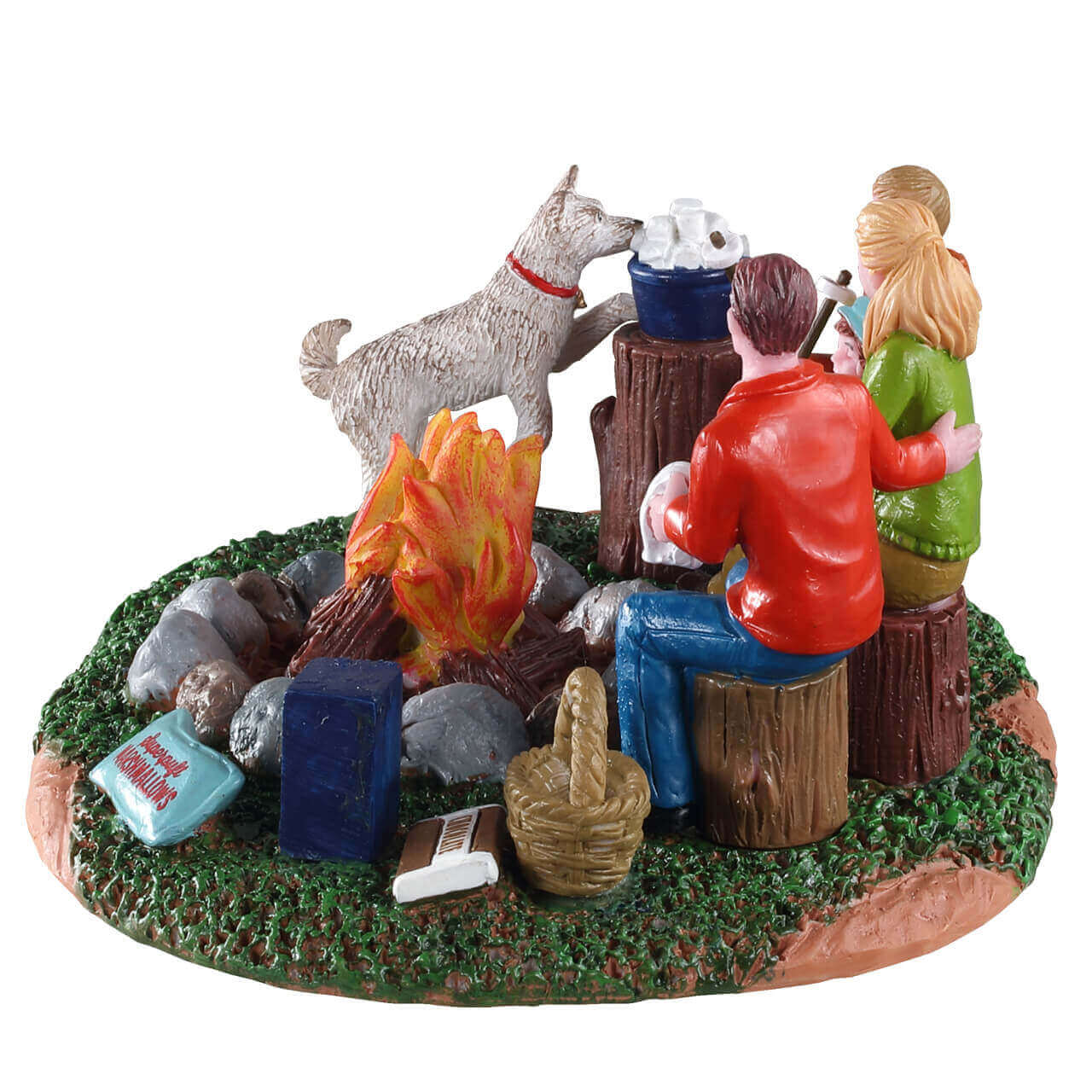 lemax-s-more-family-fun-sc-ne-miniature-famille-au-feu-de-camp image 3