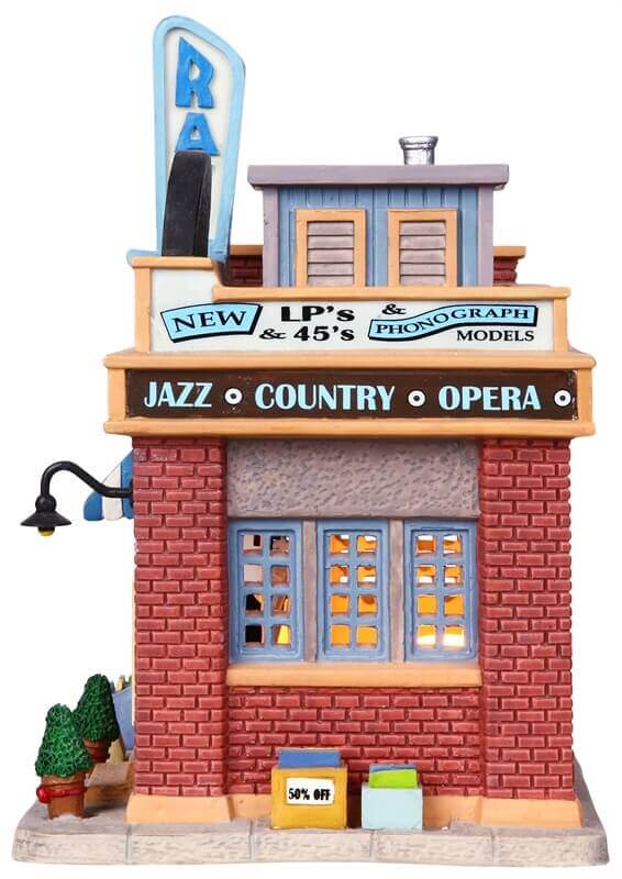 lemax-ray-s-record-shop-b-timent-miniature-village image 2