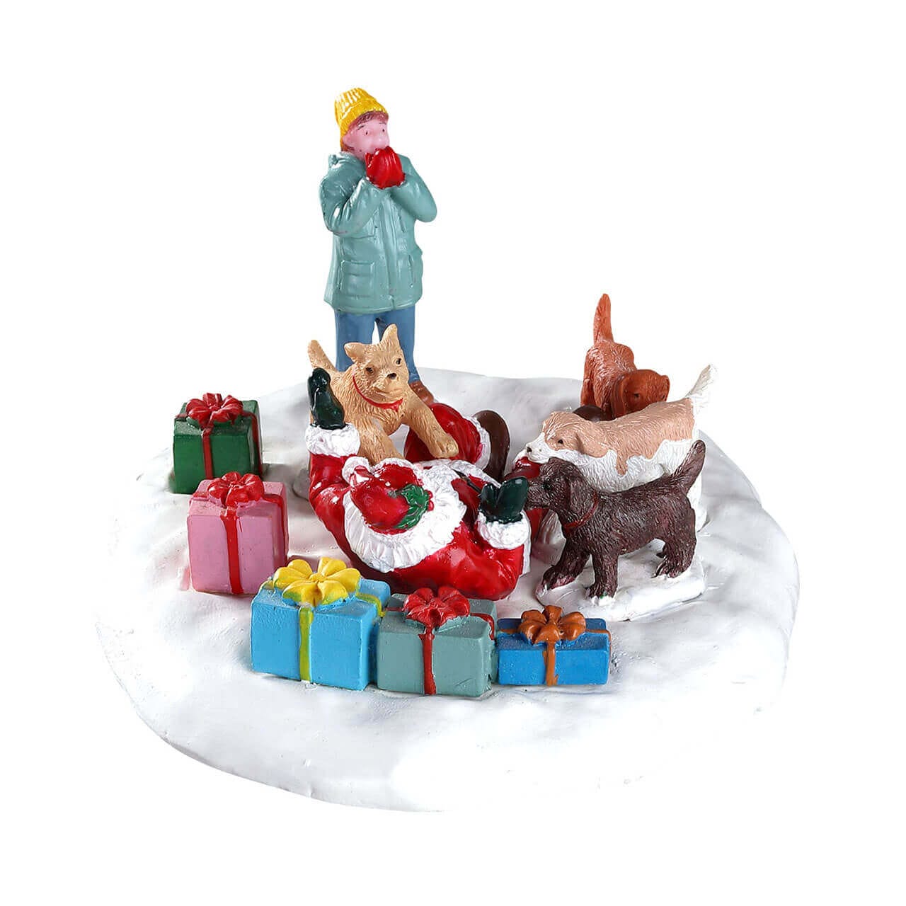 lemax-puppies-love-santa-figurine-chiots-et-p-re-no-l-miniature image 4