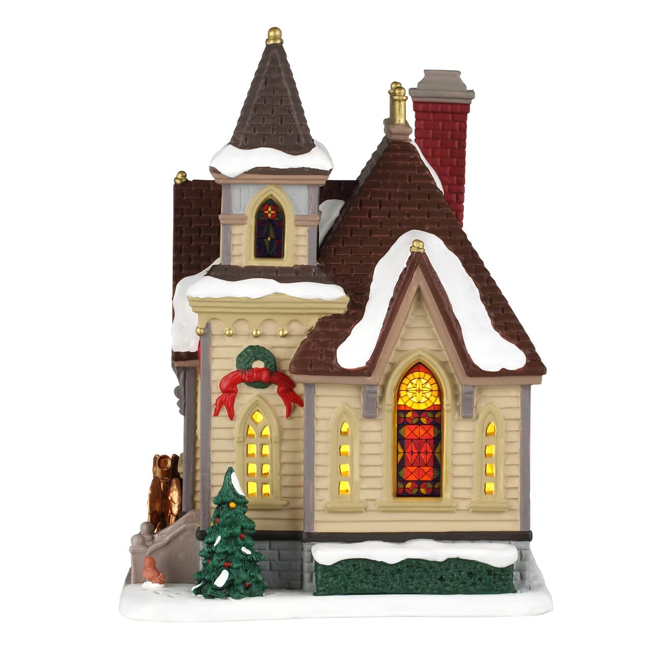 lemax-maple-lane-chapel-chapelle-miniature-illumin-e-harvest-crossing image 3