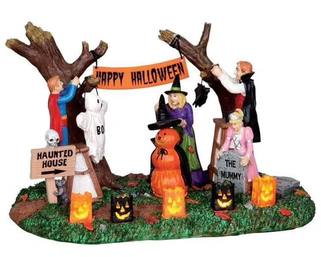 lemax-decorating-for-halloween-figurines-miniatures-spooky-town image 1