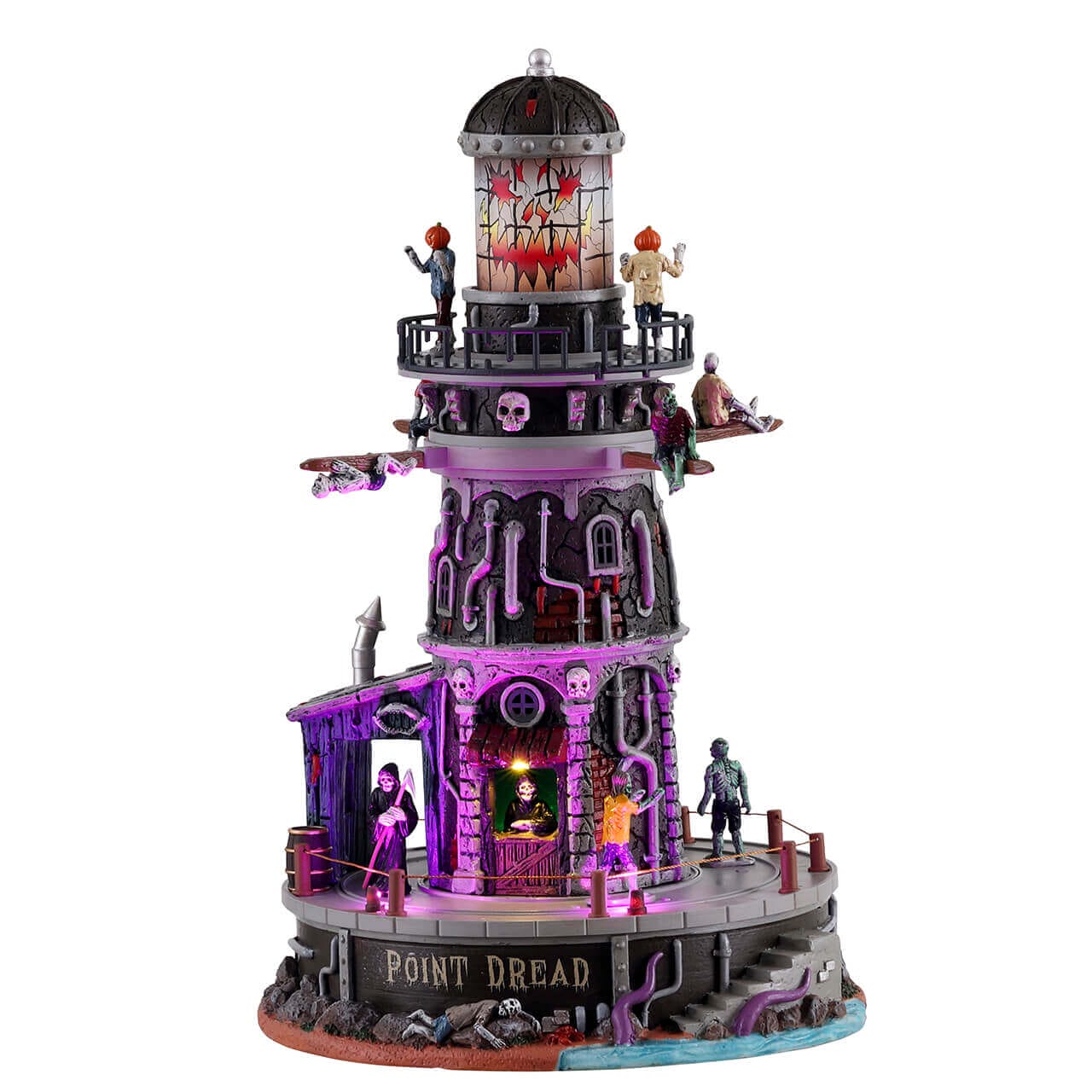 lemax-point-dread-lighthouse-phare-hant-spooky-town-anim image 1