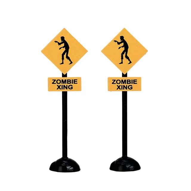 lemax-zombie-crossing-lot-de-2-figurines-spooky-town image 1