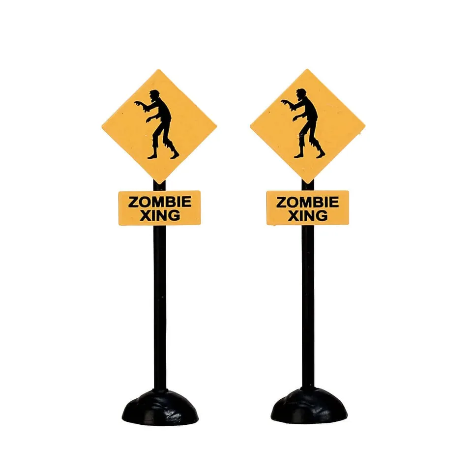 lemax-zombie-crossing-lot-de-2-figurines-spooky-town image 1
