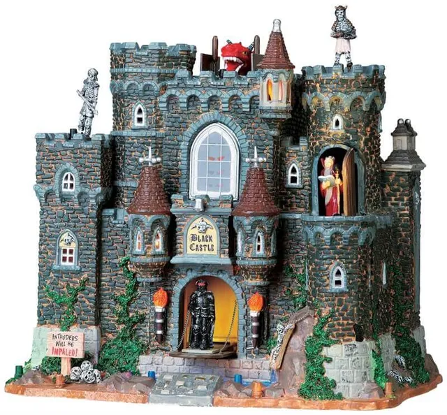 lemax-black-castle-spooky-town-ch-teau-noir-miniature-hant image 1
