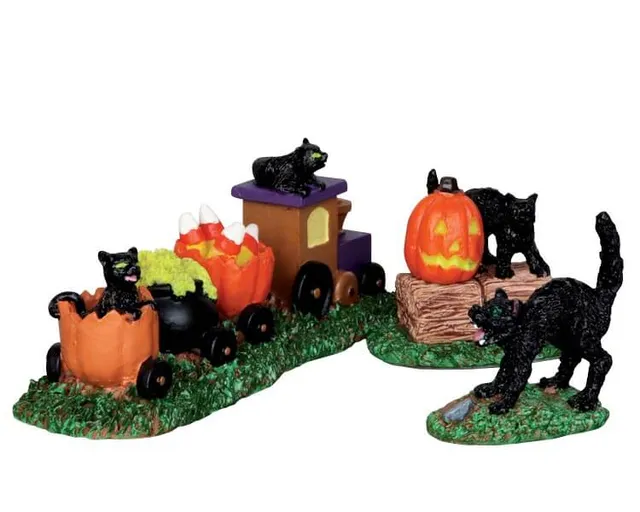 lemax-trick-or-treat-train-petit-train-miniature-spooky-town-halloween image 1
