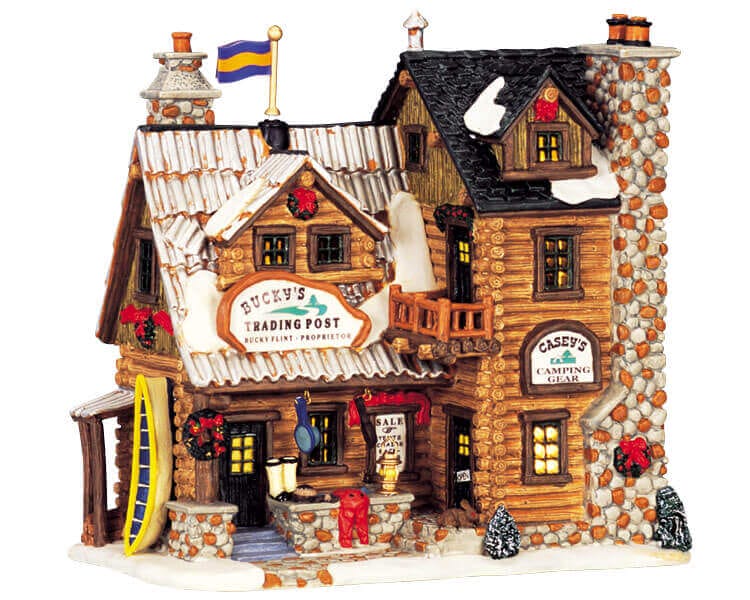 lemax-bucky-s-trading-post-casey-s-camping-gear-b-timents-camping-miniatures image 1
