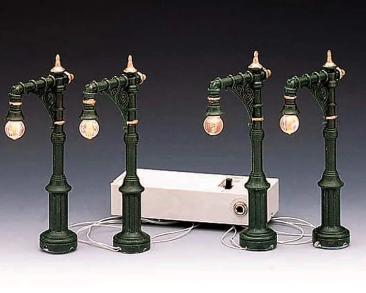 lemax-4-victorian-street-lamp-lot-4-r-verb-res-miniatures image 1