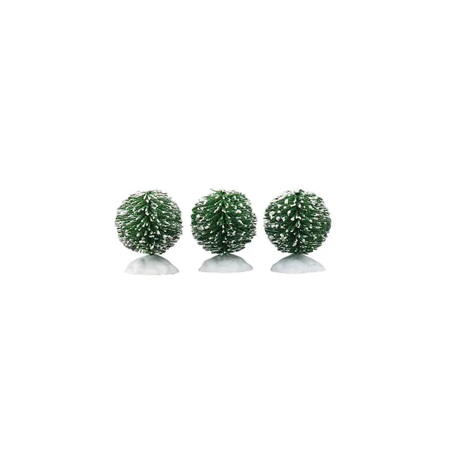 lemax-round-bristle-tree-mini-mini-sapins-d-coratifs-set-de-3 image 1