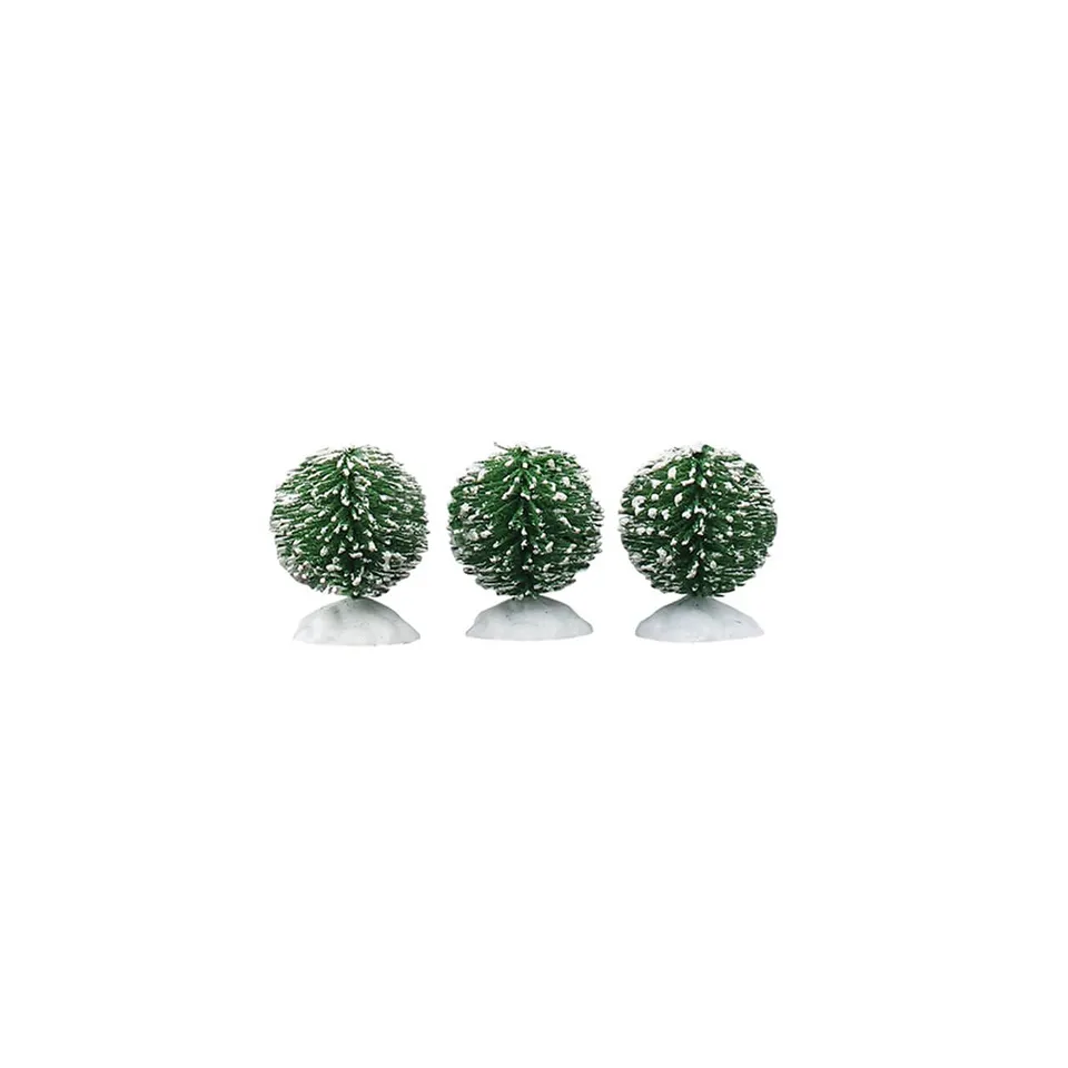 lemax-round-bristle-tree-mini-mini-sapins-d-coratifs-set-de-3 image 1