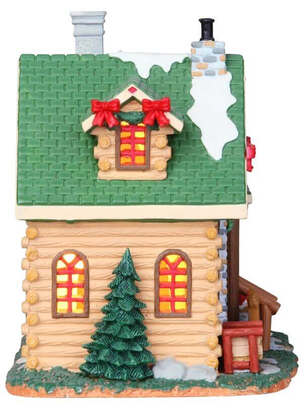 lemax-hidden-pines-cabin-cabane-miniature-foresti-re-de-collection image 2