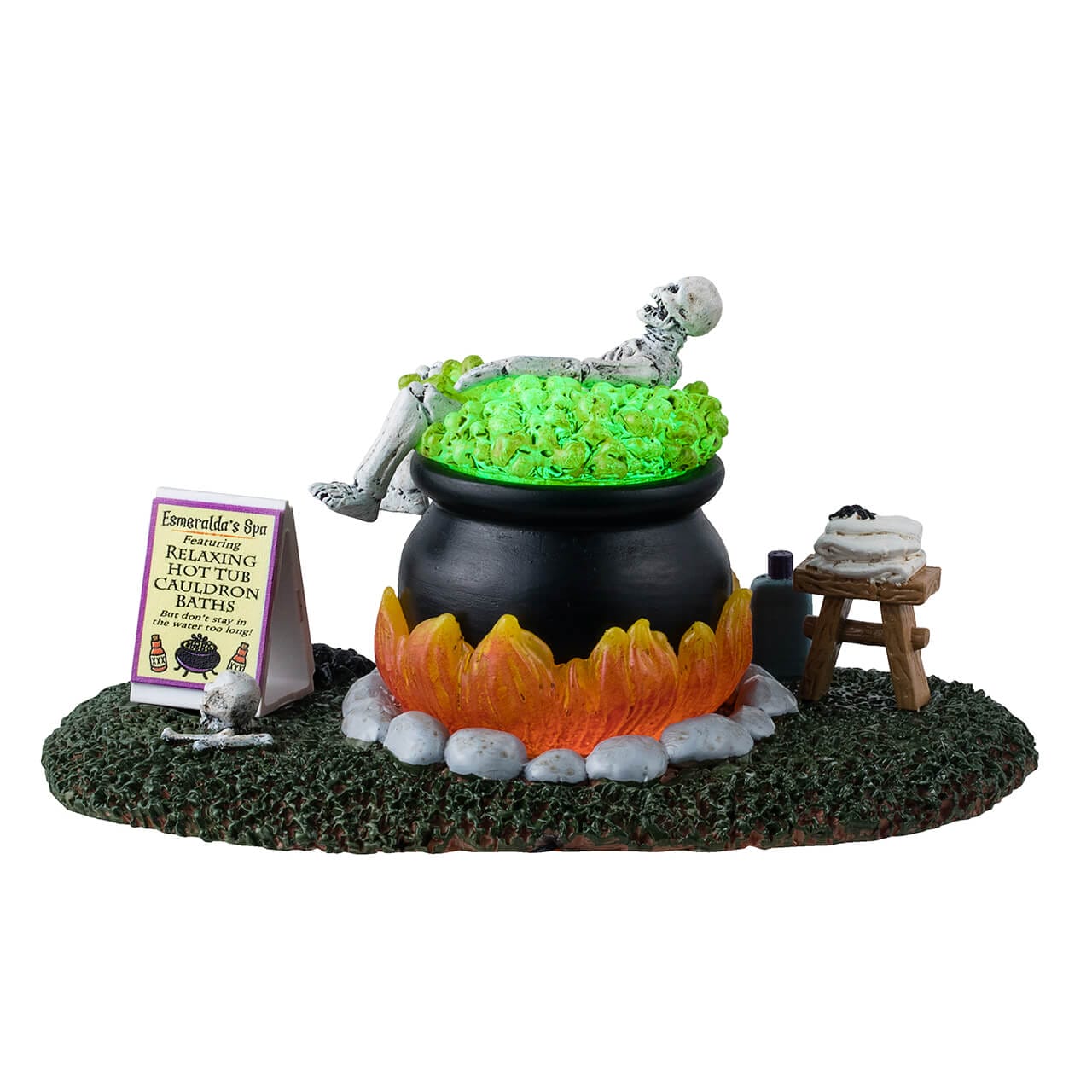 lemax-nothing-like-a-hot-bath-figurine-miniature-spooky-town image 4