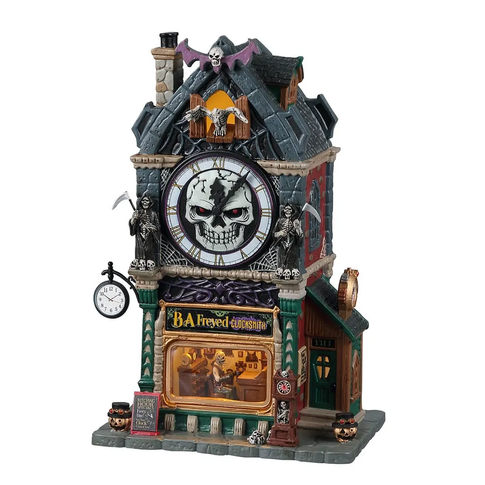 lemax-b-a-freyed-clocksmith-b-timent-miniature-lumineux-spooky-town image 1