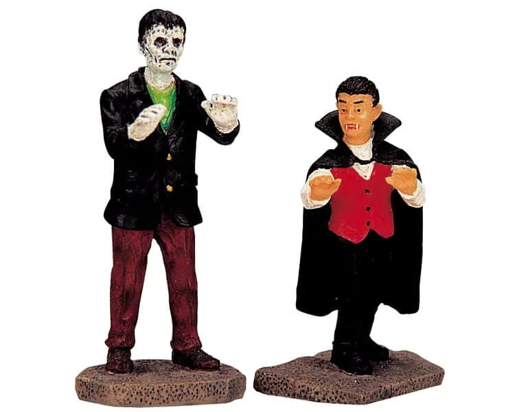 lemax-vampire-and-zombie-figurines-miniatures-spooky-town image 1