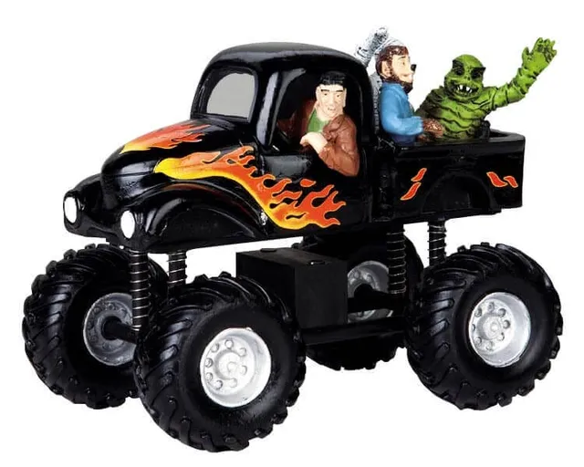lemax-monster-truck-v-hicule-miniature-spooky-town image 1
