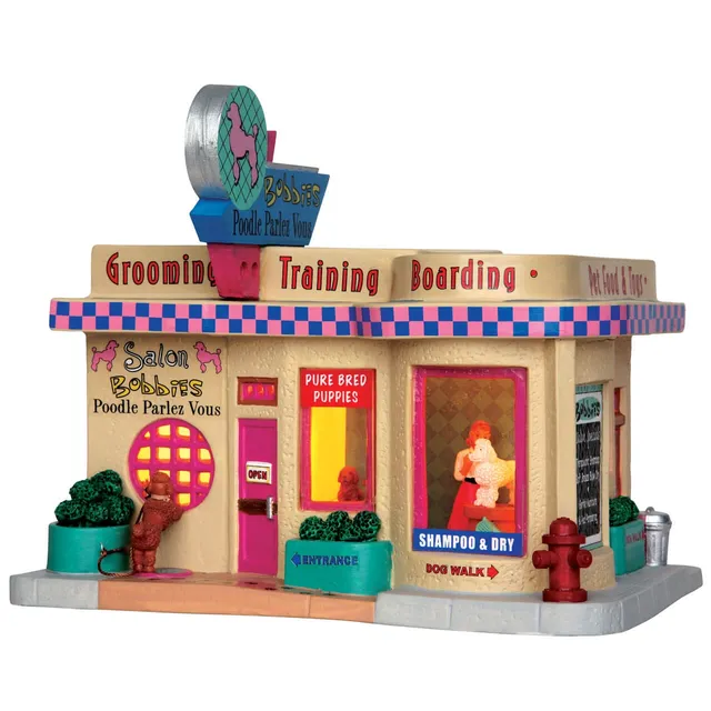 lemax-bobbies-poodle-parlez-vous-figurine-miniature-de-collection image 1