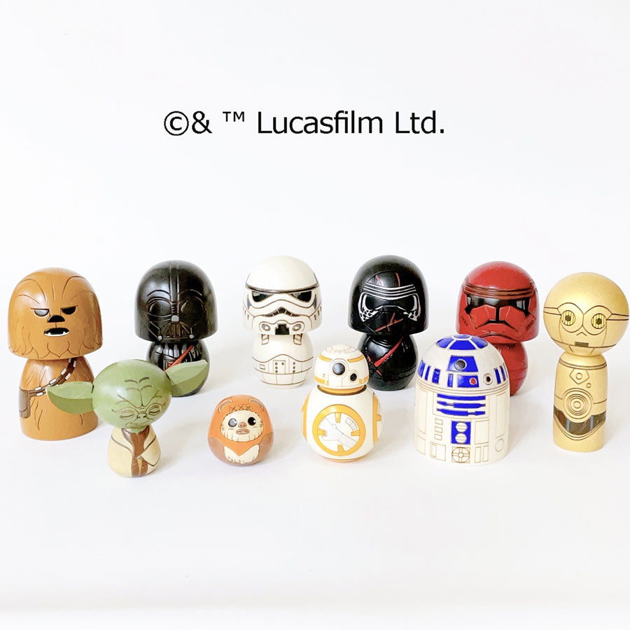 usaburo-kokeshi-star-wars-chewbacca-figurine-miniature-artisanale-75-mm image 7