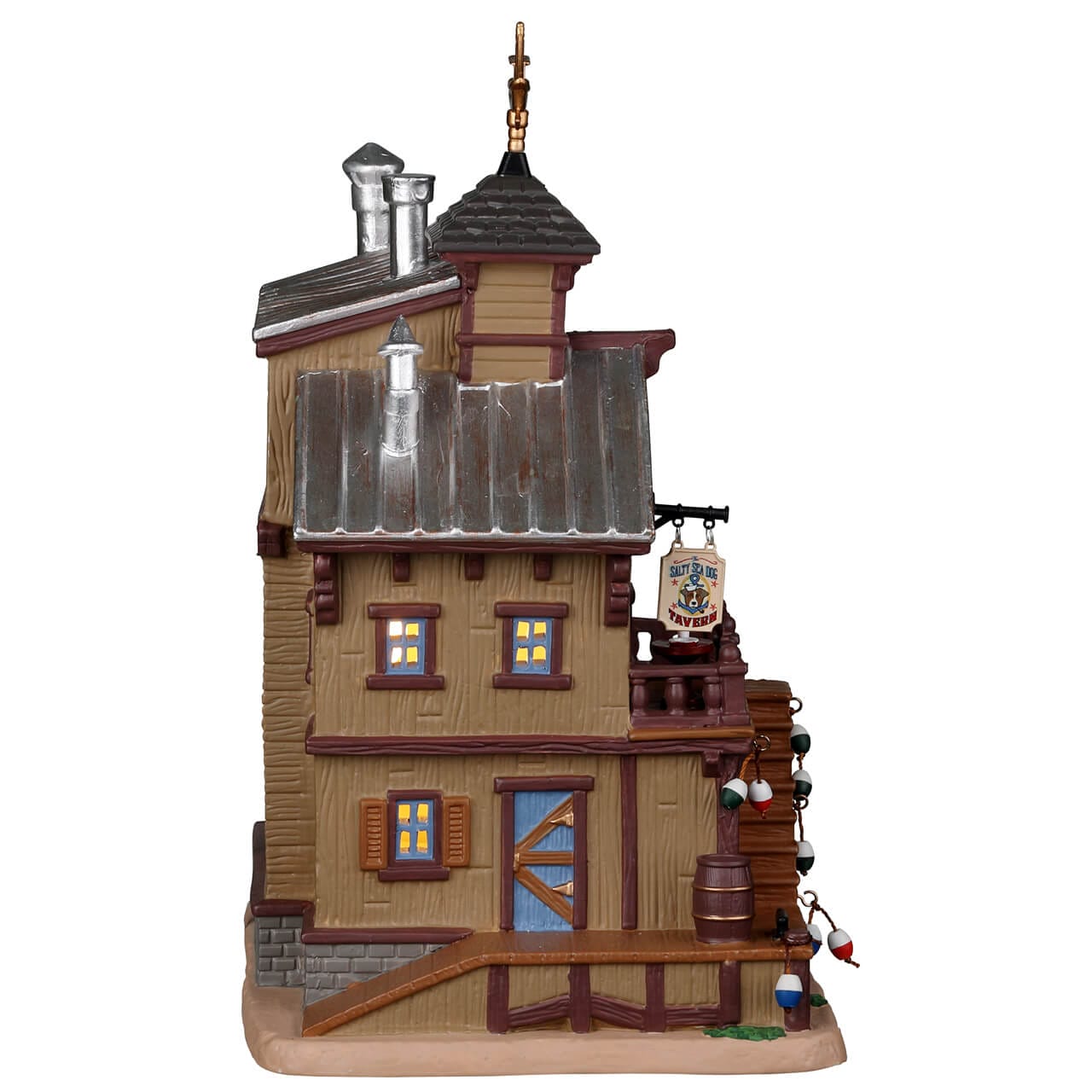 lemax-the-salty-sea-dog-tavern-taverne-maritime-miniature-plymouth-corners image 2