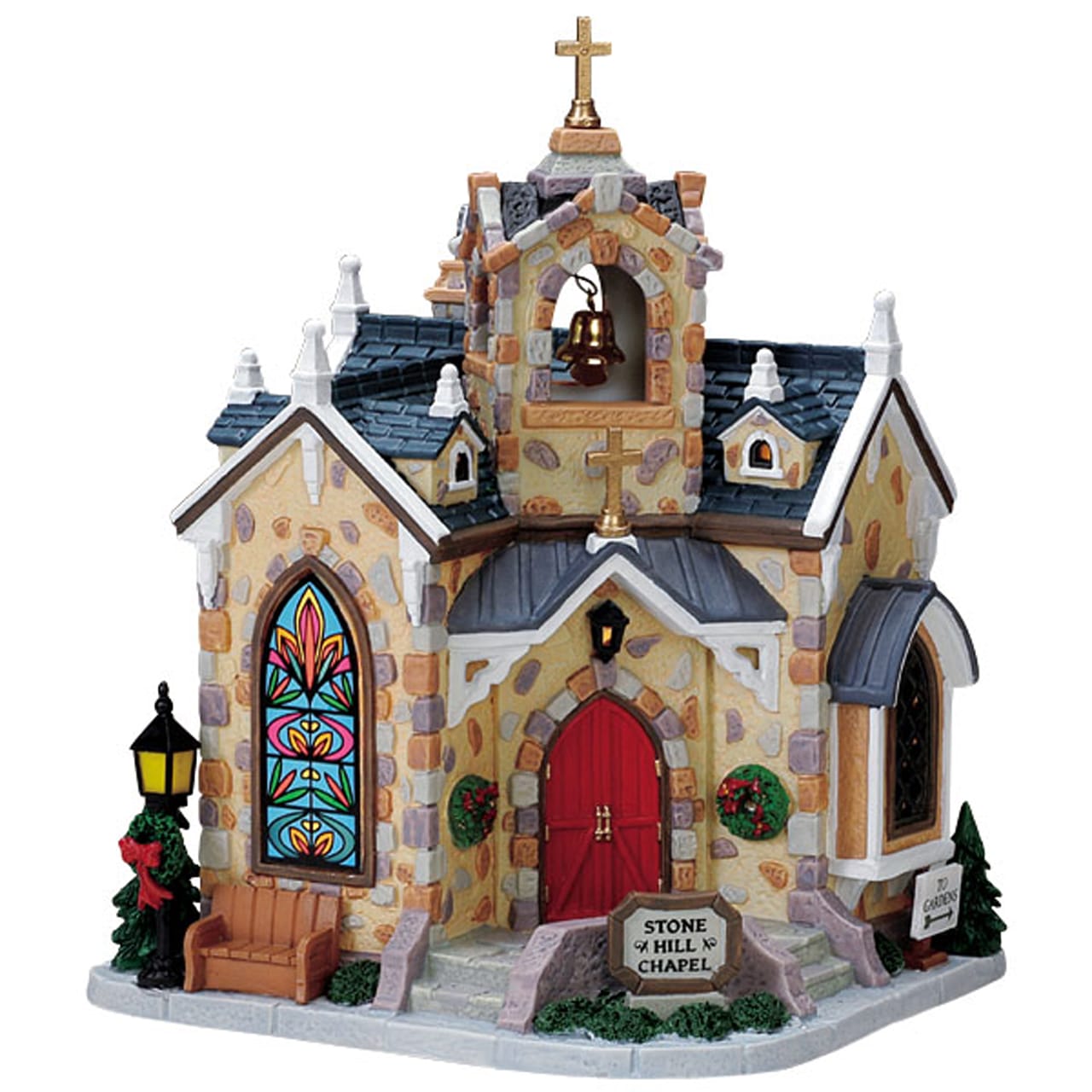 lemax-stone-hill-chapel-chapelle-miniature-de-village image 1