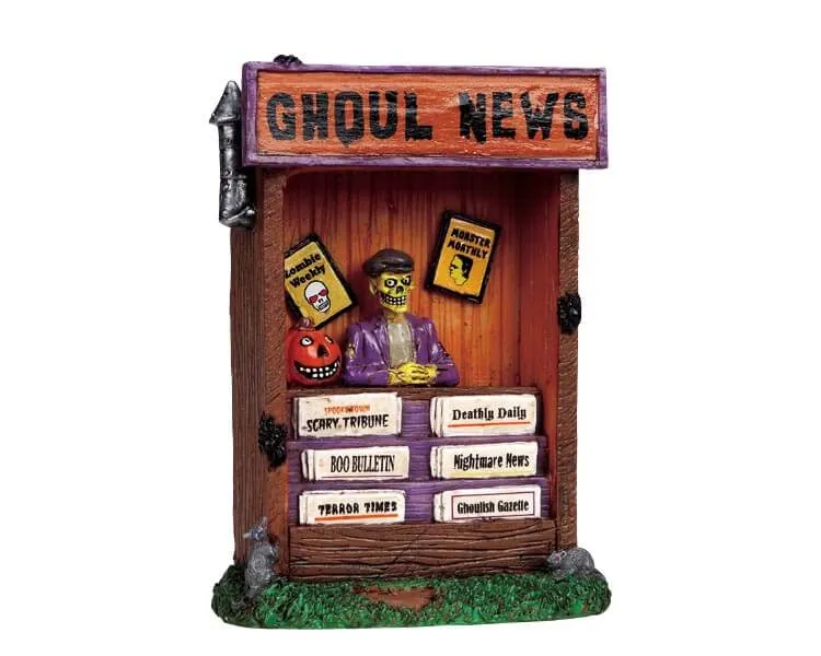 lemax-ghoul-news-b-timent-spooky-town-halloween image 1