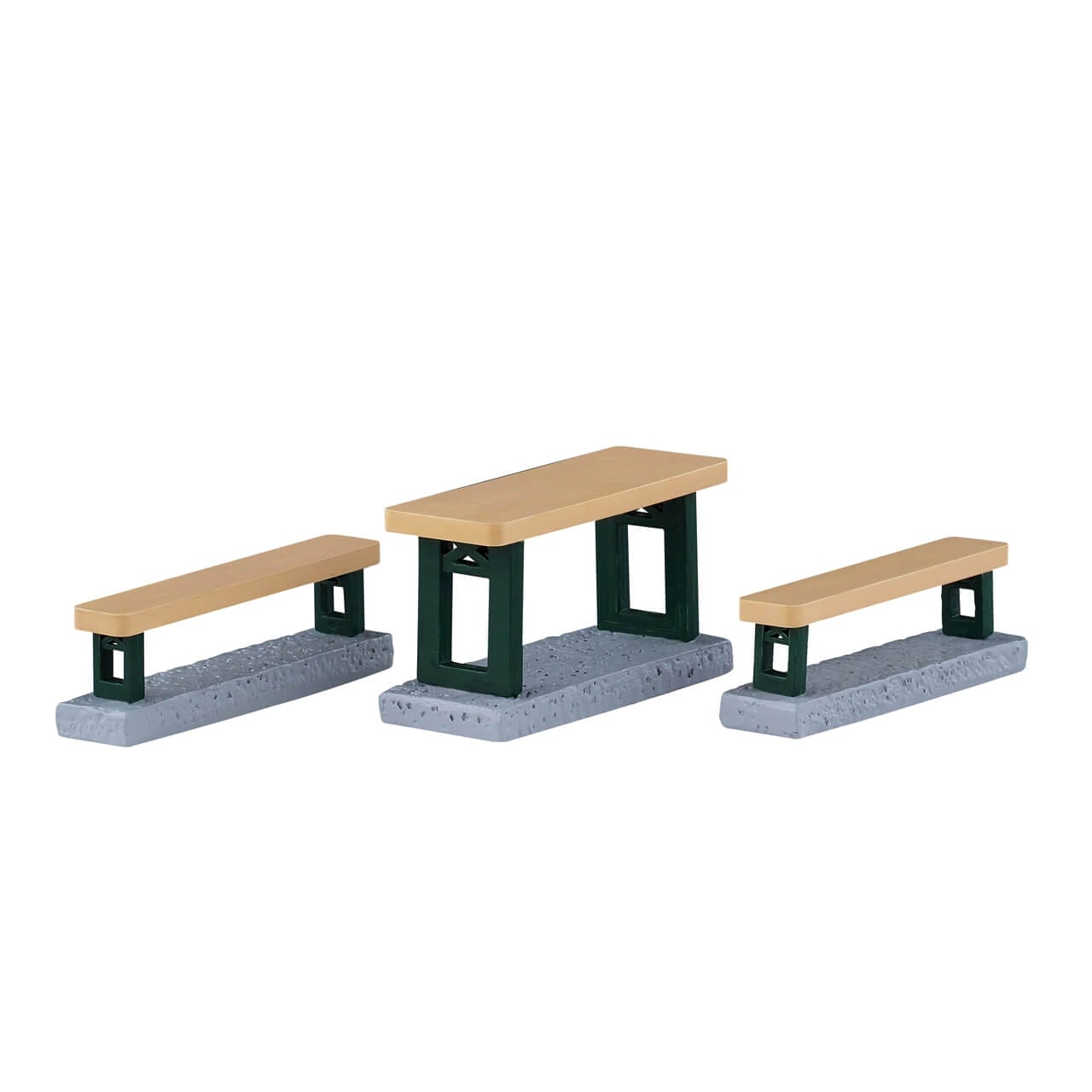 lemax-picnic-benches-tables-de-pique-nique-miniatures image 1