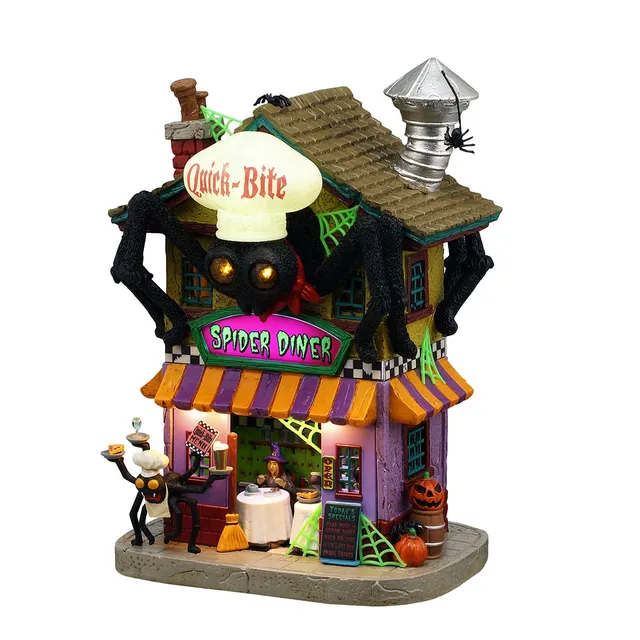 lemax-quick-bite-spider-diner-diner-hant-spooky-town image 1