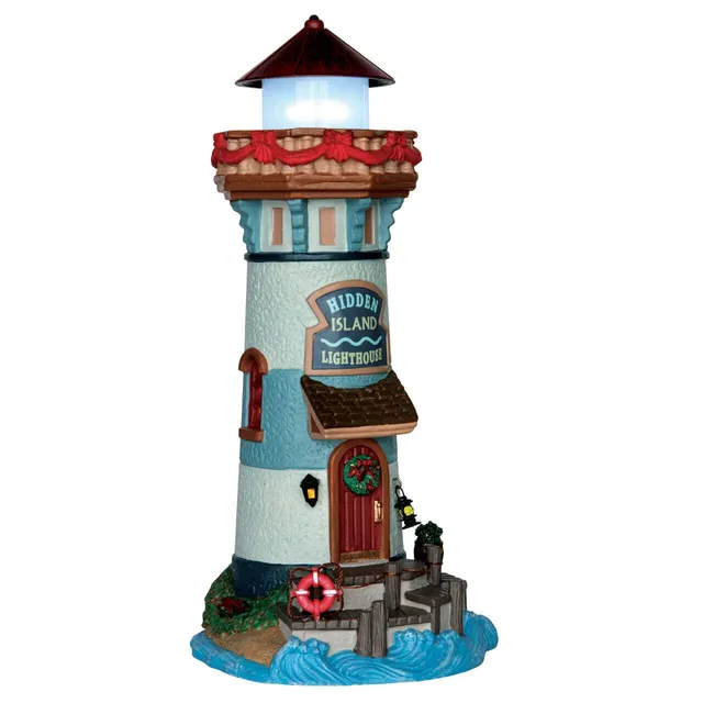 lemax-hidden-island-lighthouse-phare-miniature-lumineux image 1