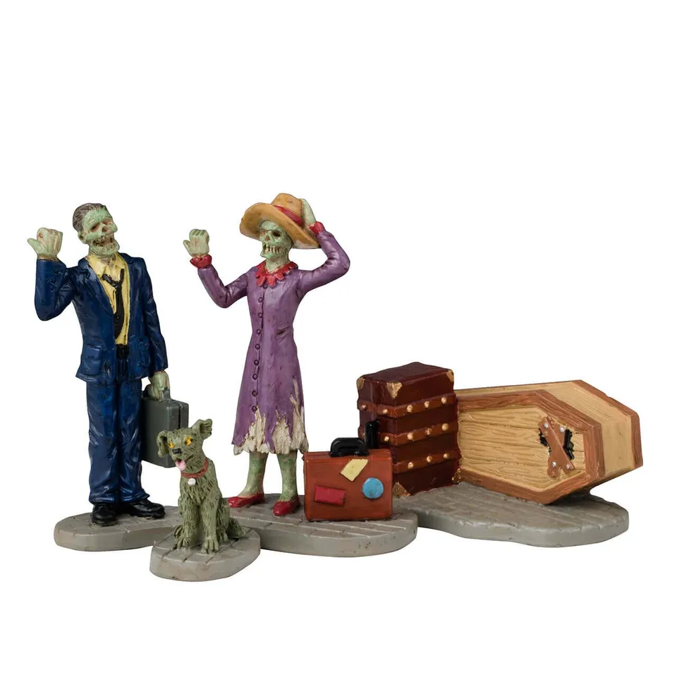 lemax-going-our-way-figurine-spooky-town-couple-sinistre image 1