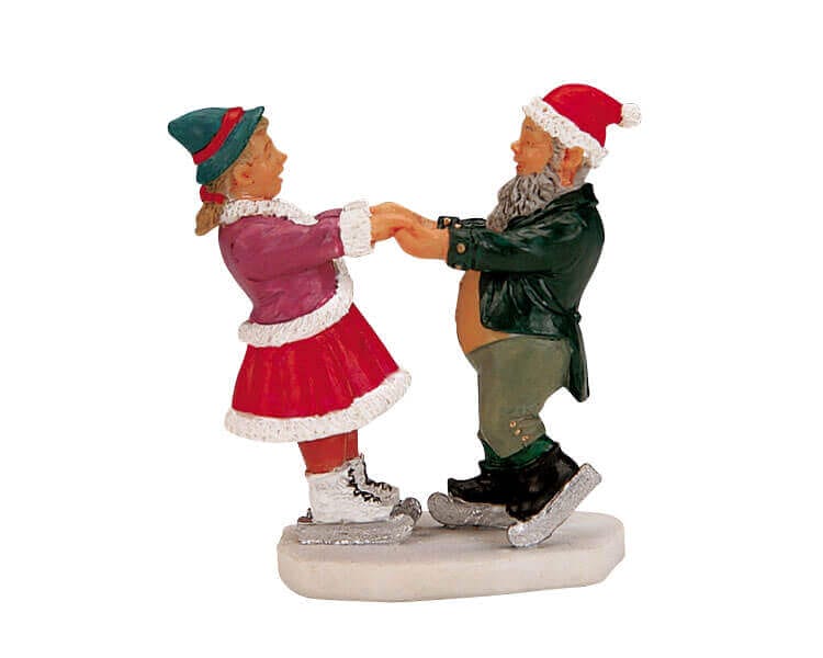 lemax-skating-duo-figurine-couple-de-patineurs image 1