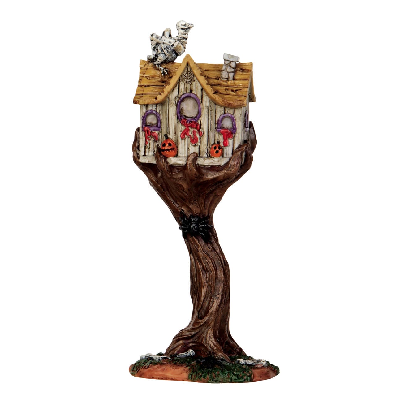 lemax-spooky-haunted-birdhouse-cabane-oiseaux-hant-e-lumineuse-spooky-town image 2