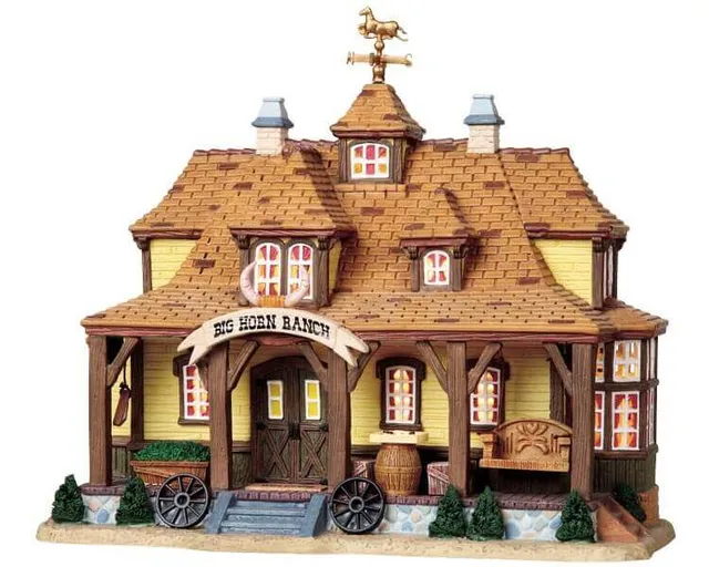 lemax-ranch-house-maison-ranch-miniature-de-village image 1